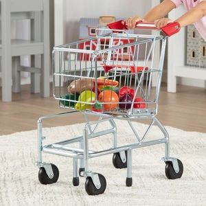 Melissa & Doug shopping Cart Toy - Metal Grocery Wagon
